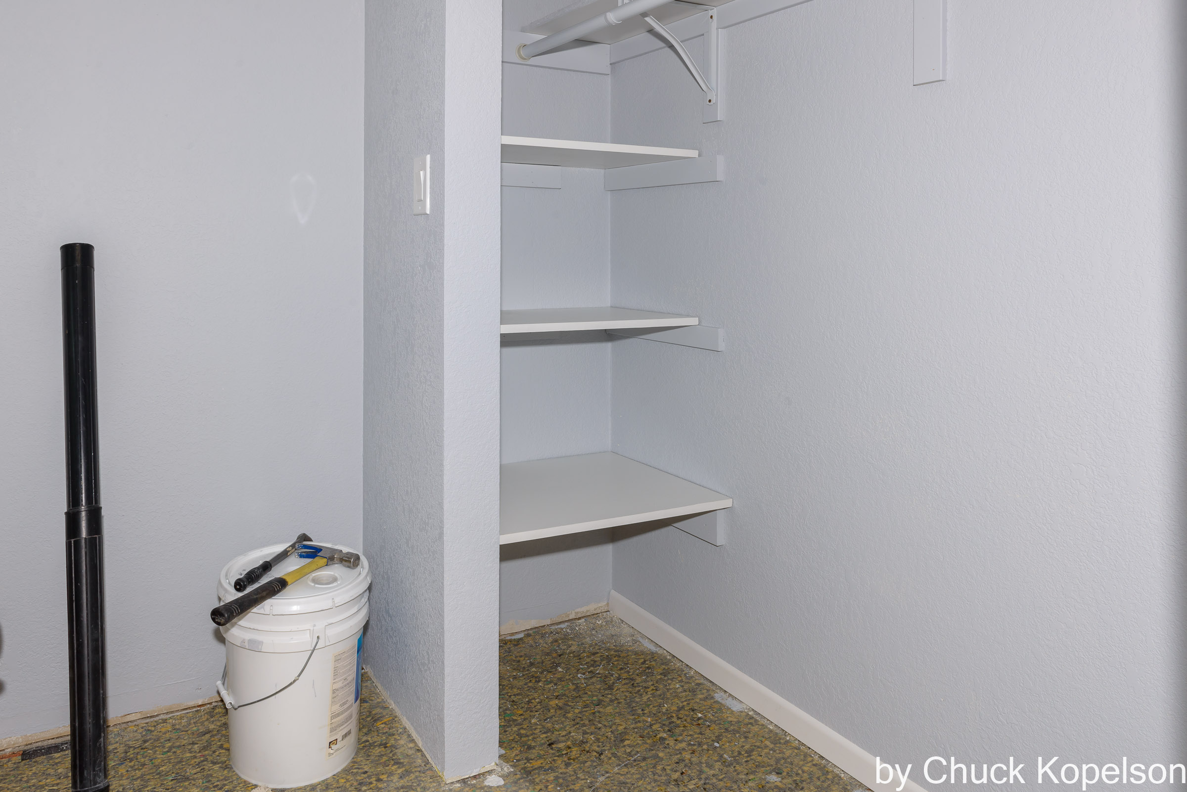 Your shelves are done and now have a nice factory edge. If you want you can run in a couple of wood screws in from the top to secure the shelves to the cleats.